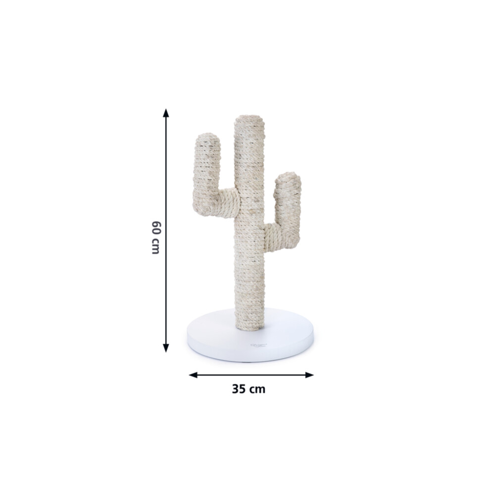Designed by Lotte Houten Krabpaal Cactus Wit35 x 35 x 60 cm
