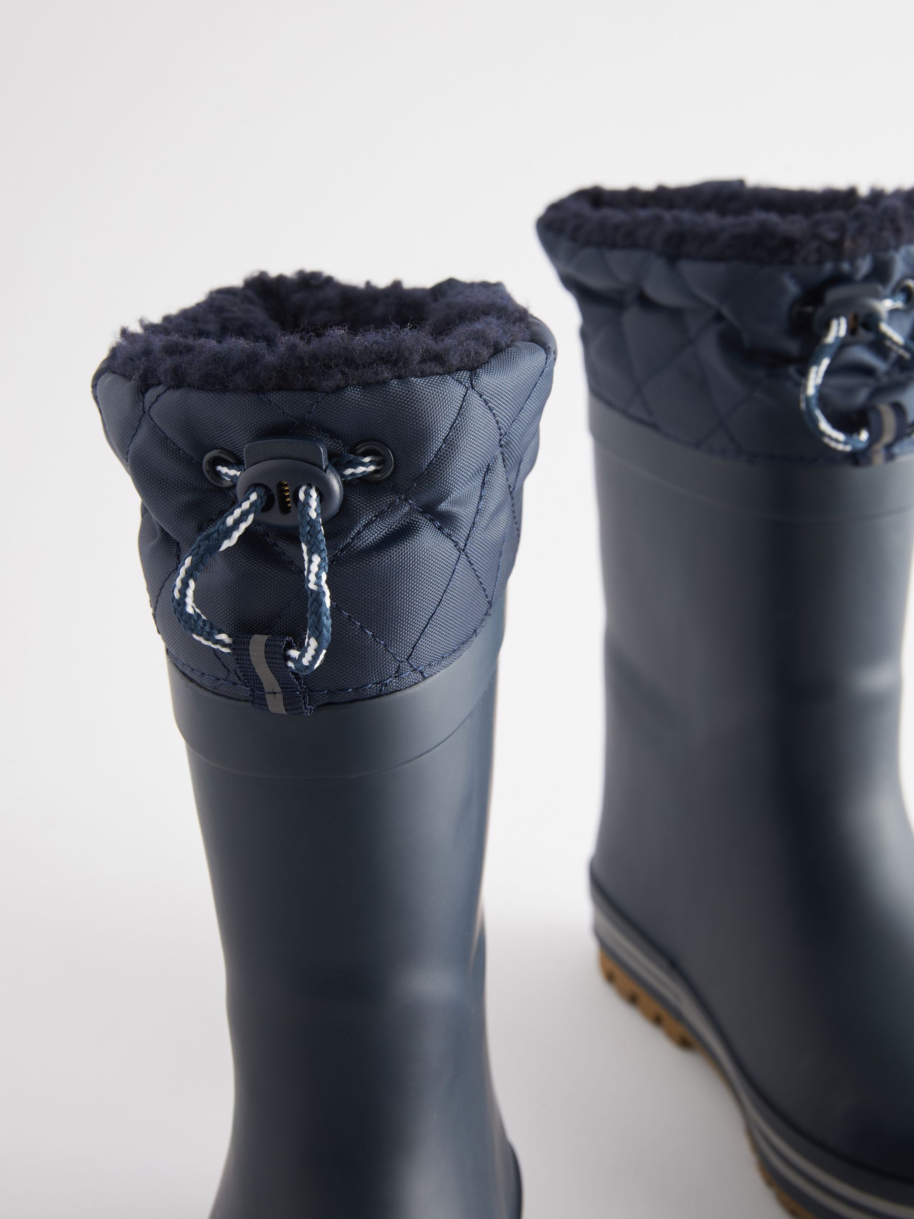Marineblauw/blauw - Regenlaarzen met elastische boord