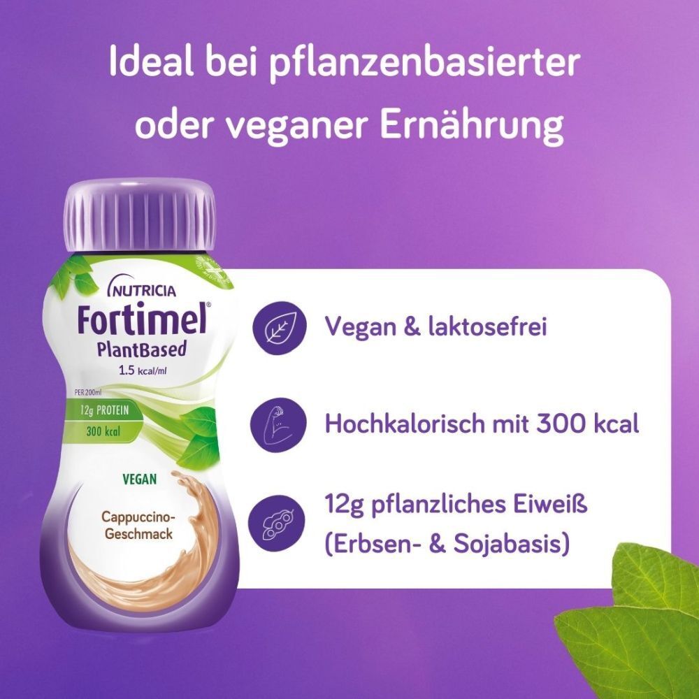 Fortimel PlantBased Cappuccino | Unsere erste rein pflanzliche medizinische Trinknahrung