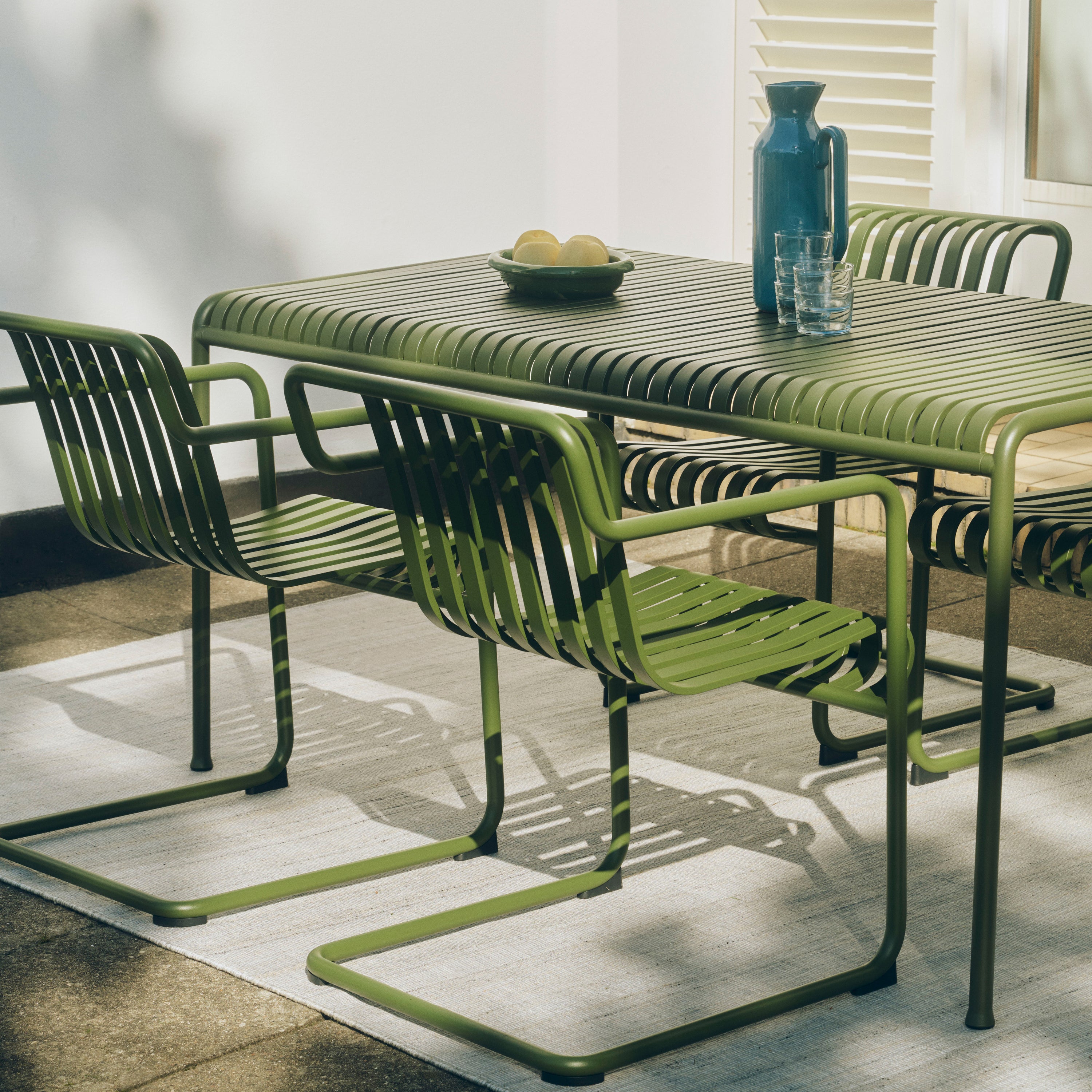 HAY Palissade Tuintafel 220 x 90 cm - Olijfgroen
