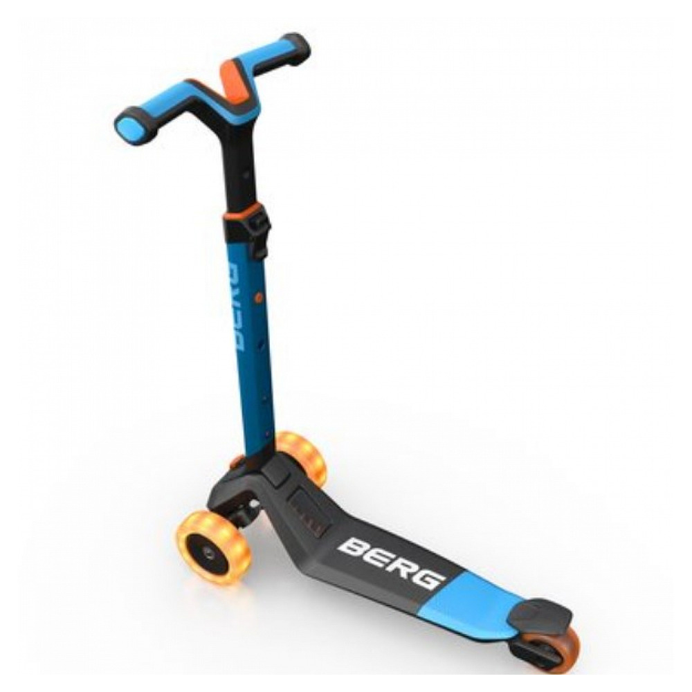 Nexo trottinette pliable bleu-roues led et jeu magnétique