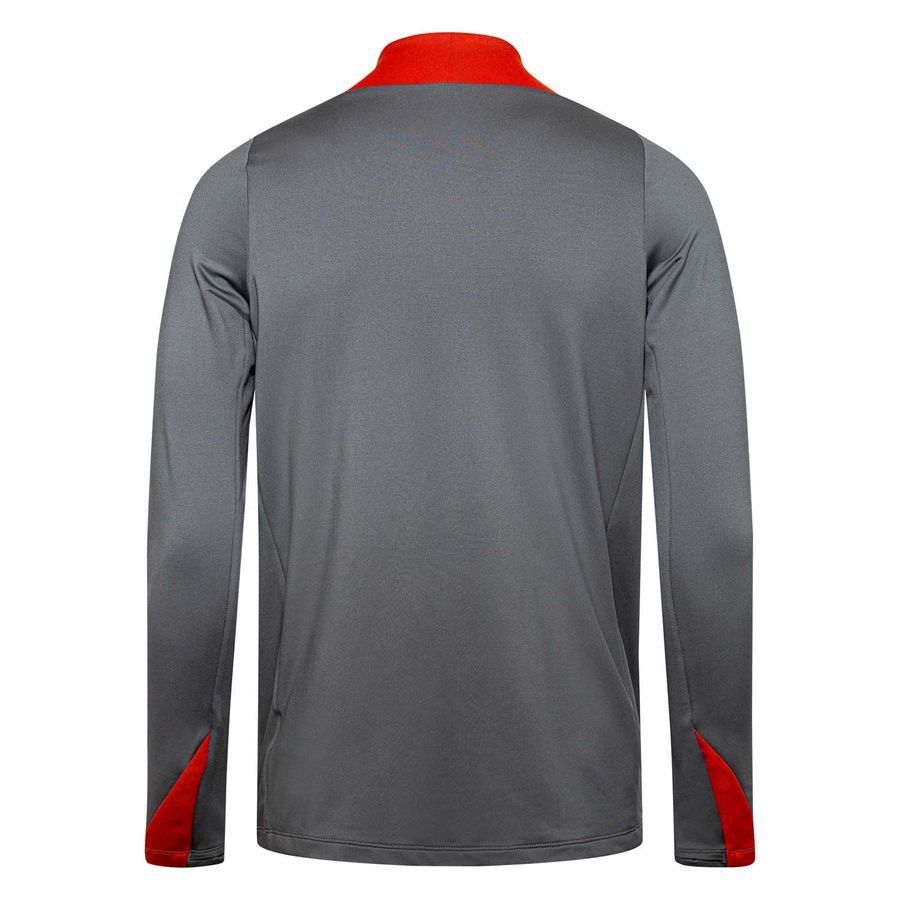 Nike Maillot d'Entraînement Dri-FIT Strike Drill - Gris/Rouge/Blanc