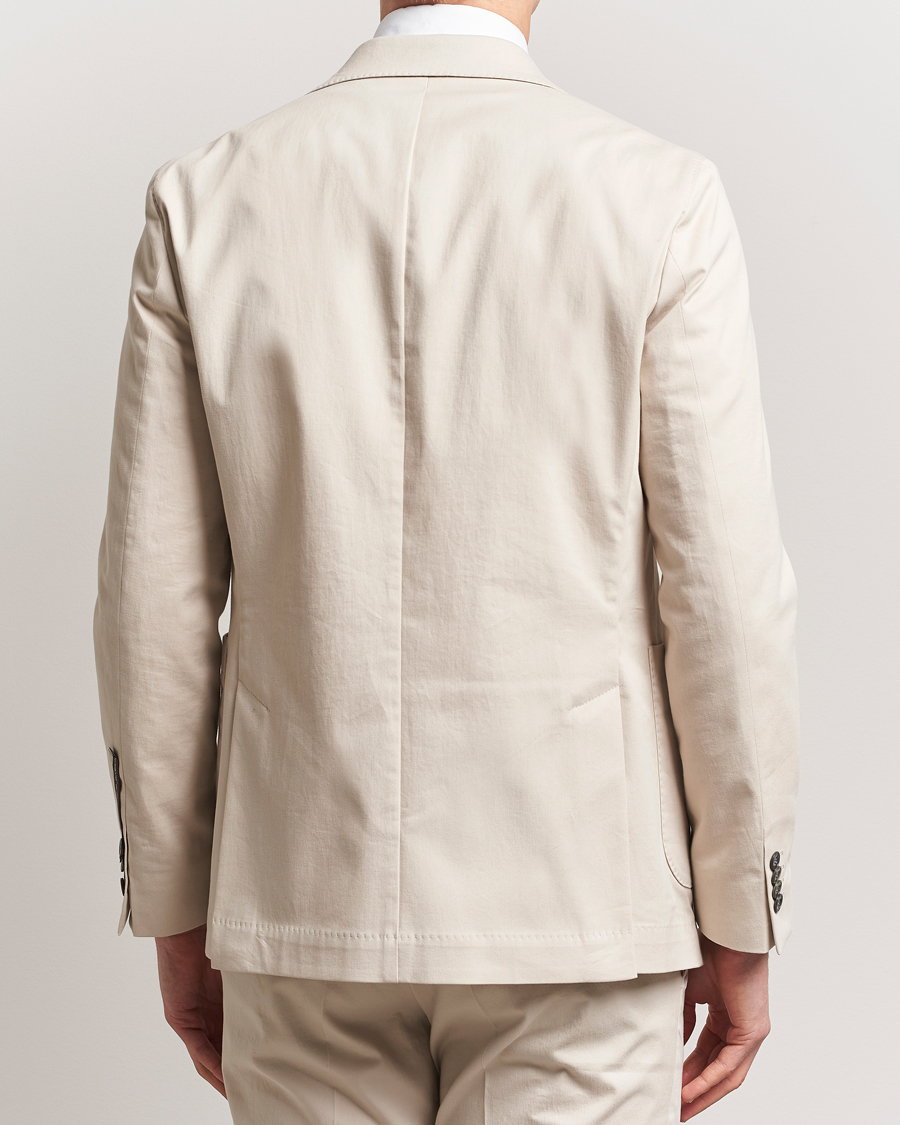 Oscar Jacobson Ferry Patch Cotton Blazer Beige