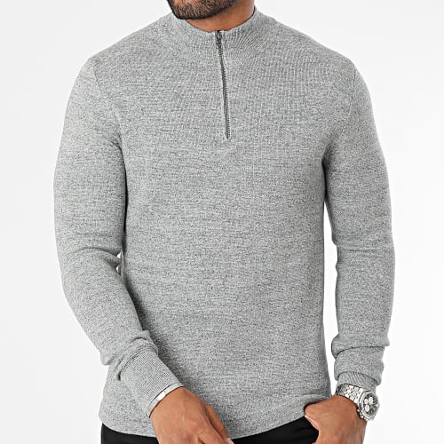 Pull A1106 Gris Chiné