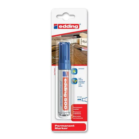 edding 500 Permanentmarker, 2-7mm, blau