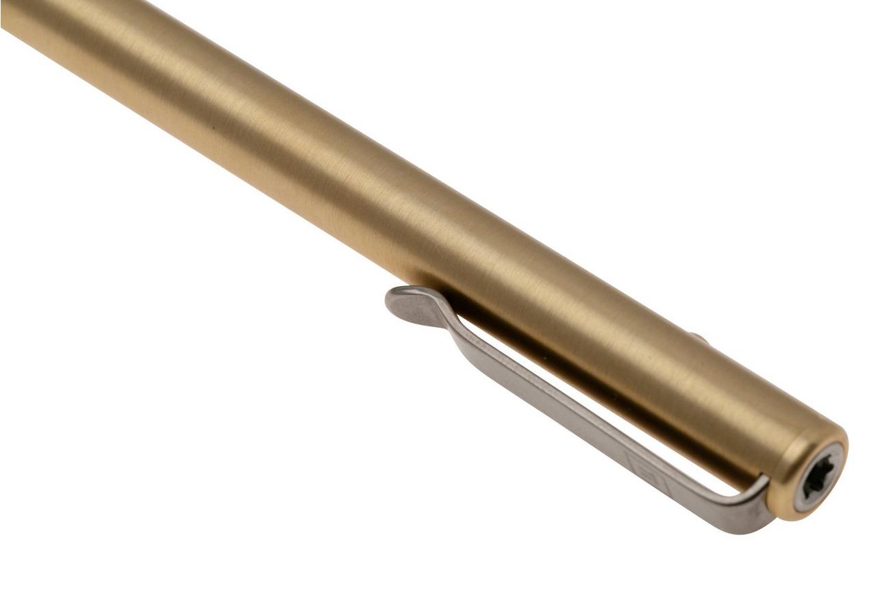 Big Idea Design Slim Bolt Action Pen SBA-BS Brass, everyday carry pen