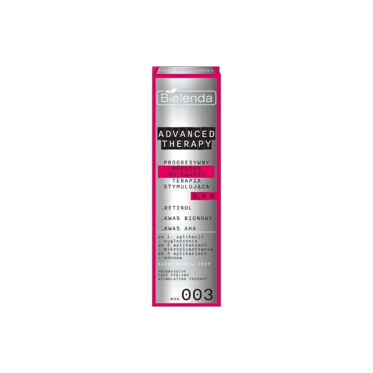 Bielenda Advanced Therapy Progressive peeling für das Gesicht, stimulierende Therapie 0,4 % 003 Stärke 30 ml