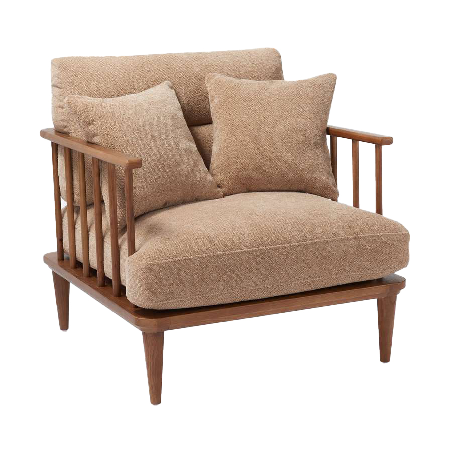 Fauteuil Woody warm beige