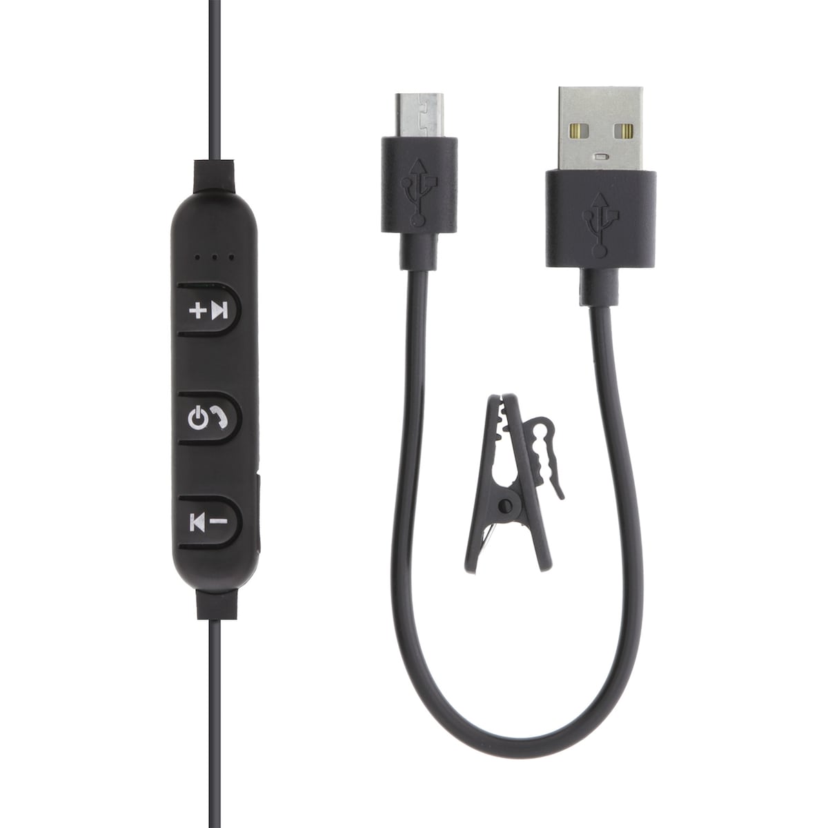BT110 In-ear BT headphones with mic, control buttons, black