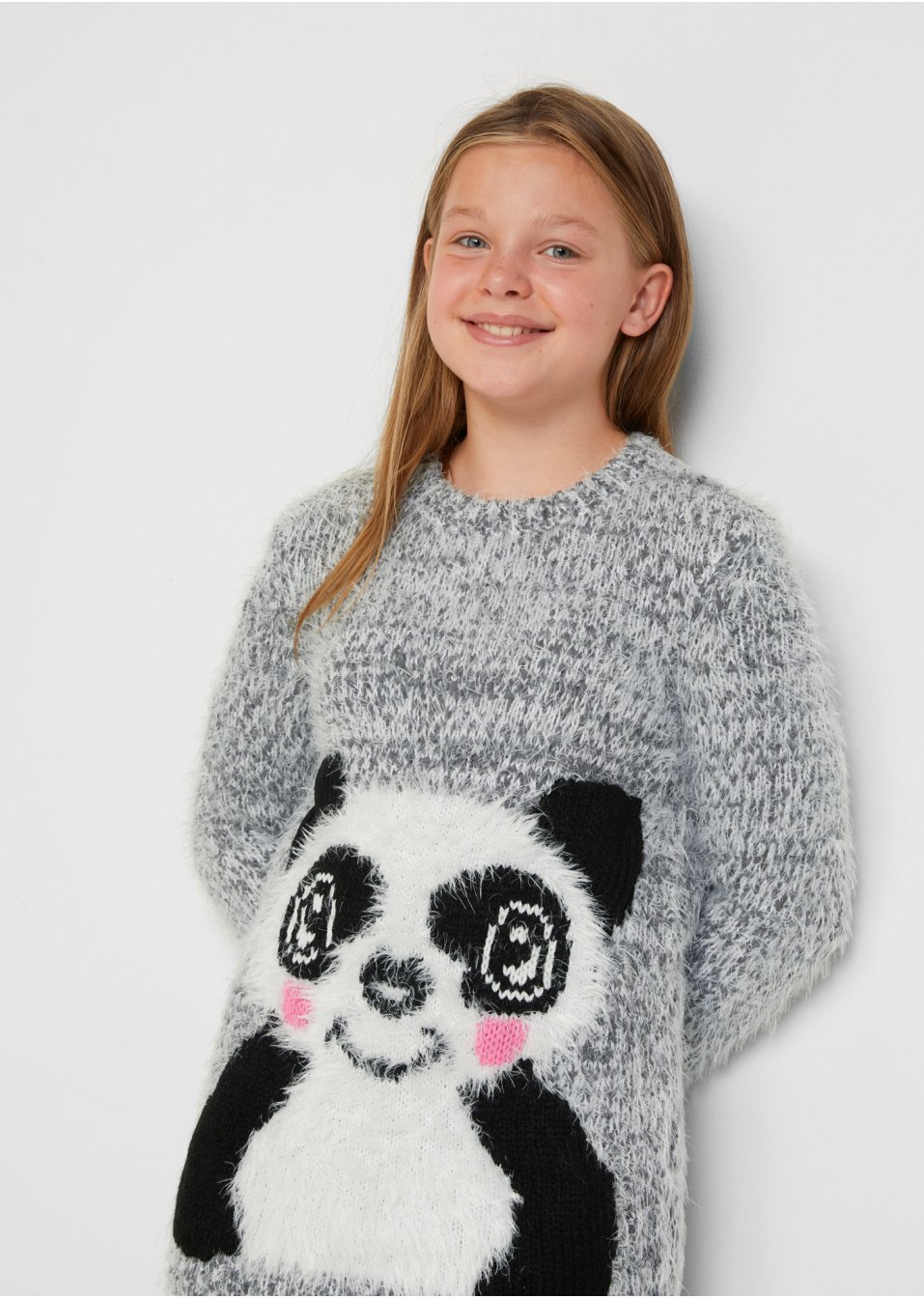 Pull en maille duveteuse