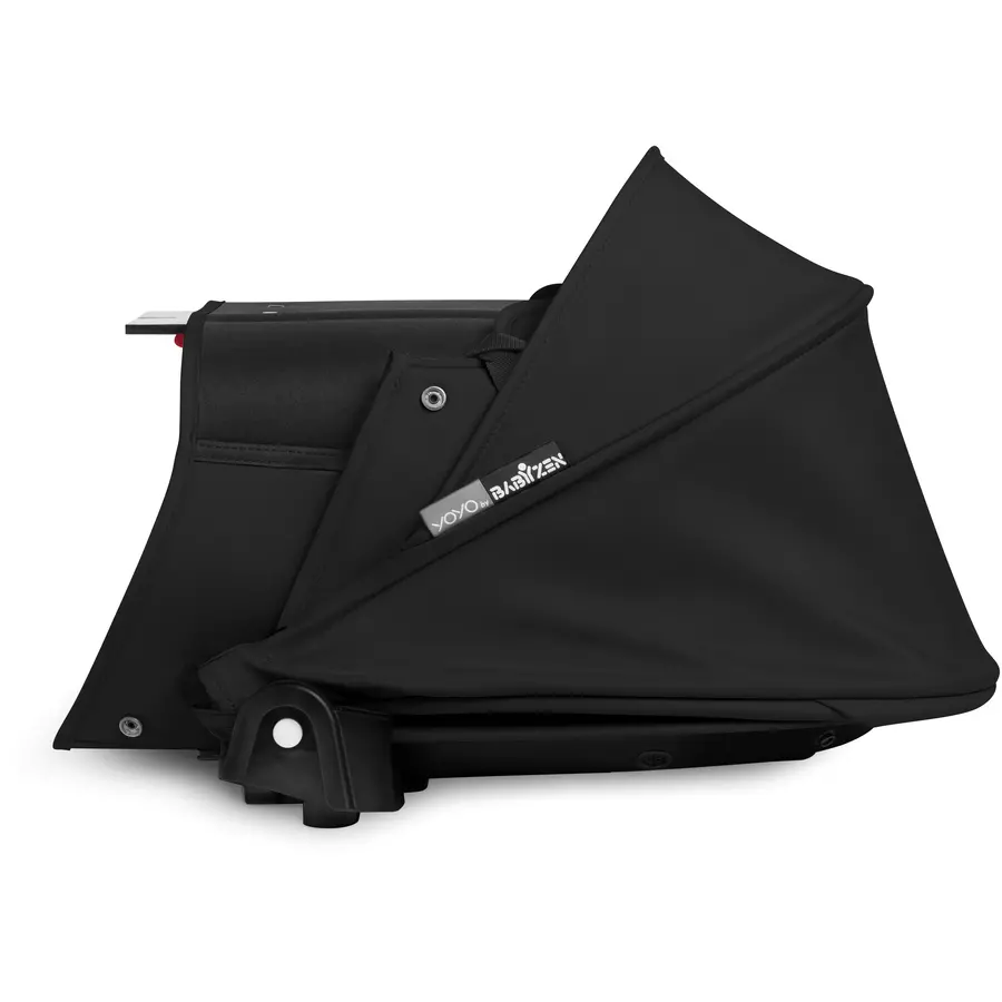 BABYZEN Kinderwagen YOYO2 0+ Black mit Liegewanne und Textilset Black