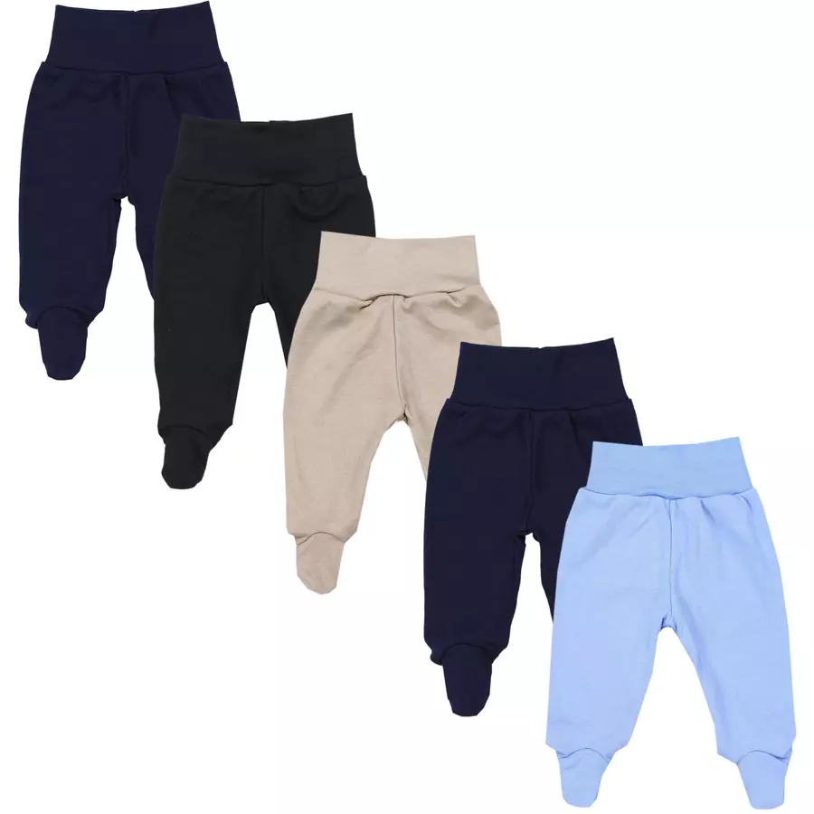 TupTam Baby Hose mit Fuß 5er Pack schwarzblau