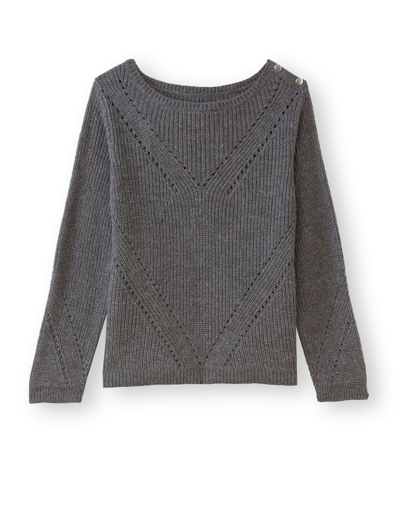 Pull en côtes perlées