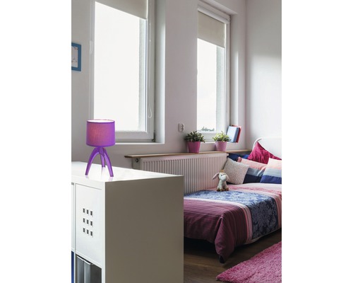 Tafellamp, 1-lichts, H 27 cm, Ufolino paars
