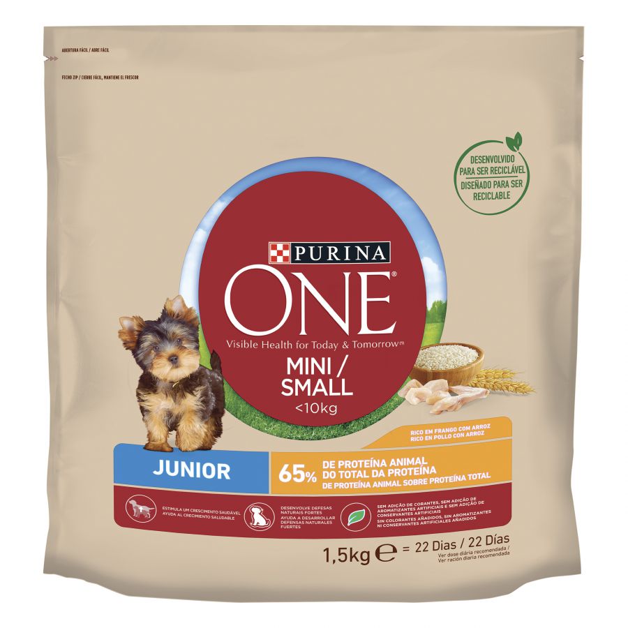 Ração para cães Purina One Junior Bifensis sabor frango