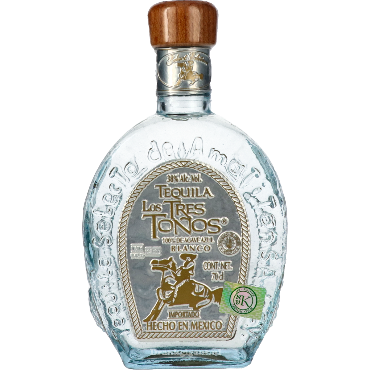 Tequila Los Tres Tonos Blanco 70 cl