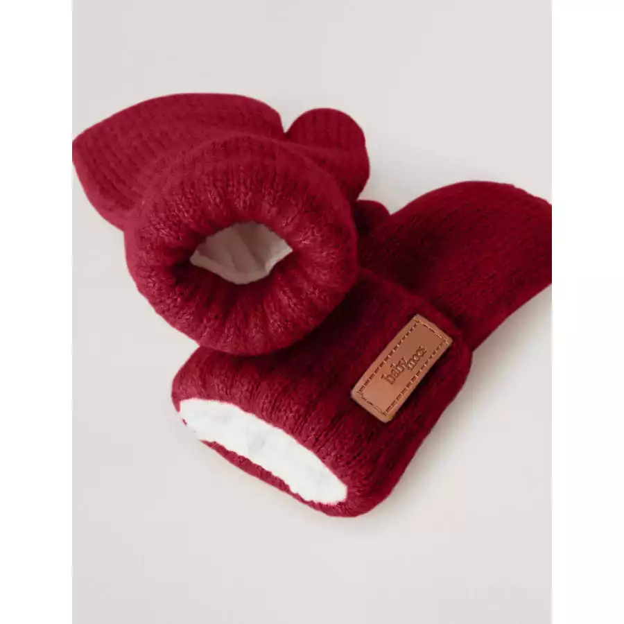 BabyMocs Handschuhe Vegan burgundy