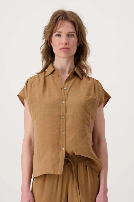 Zusss camel dames blouse