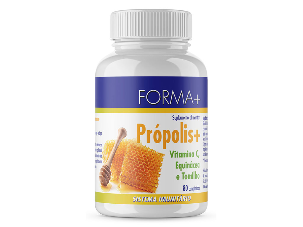 SUPLEMENTO FORMA  PROPÓLIS VITAMINA C EQUINÁCEA 80 COMP