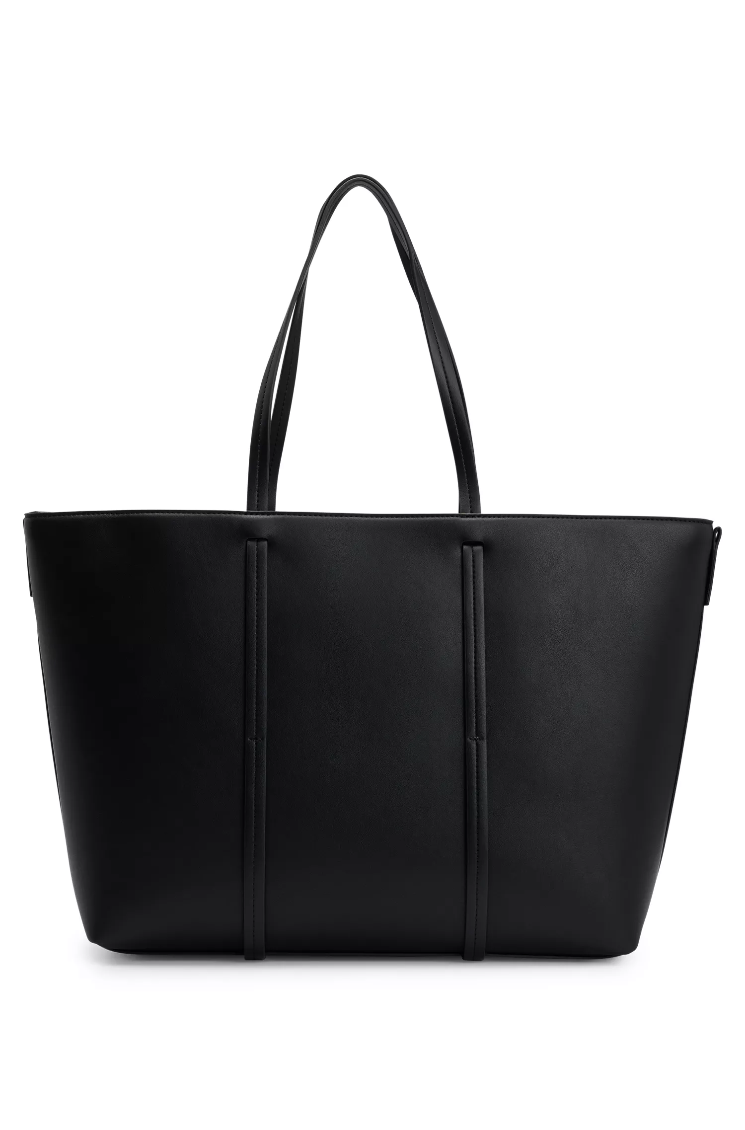 Bolsa HUGO Red-Shopper em couro sintético com logotipo polido.