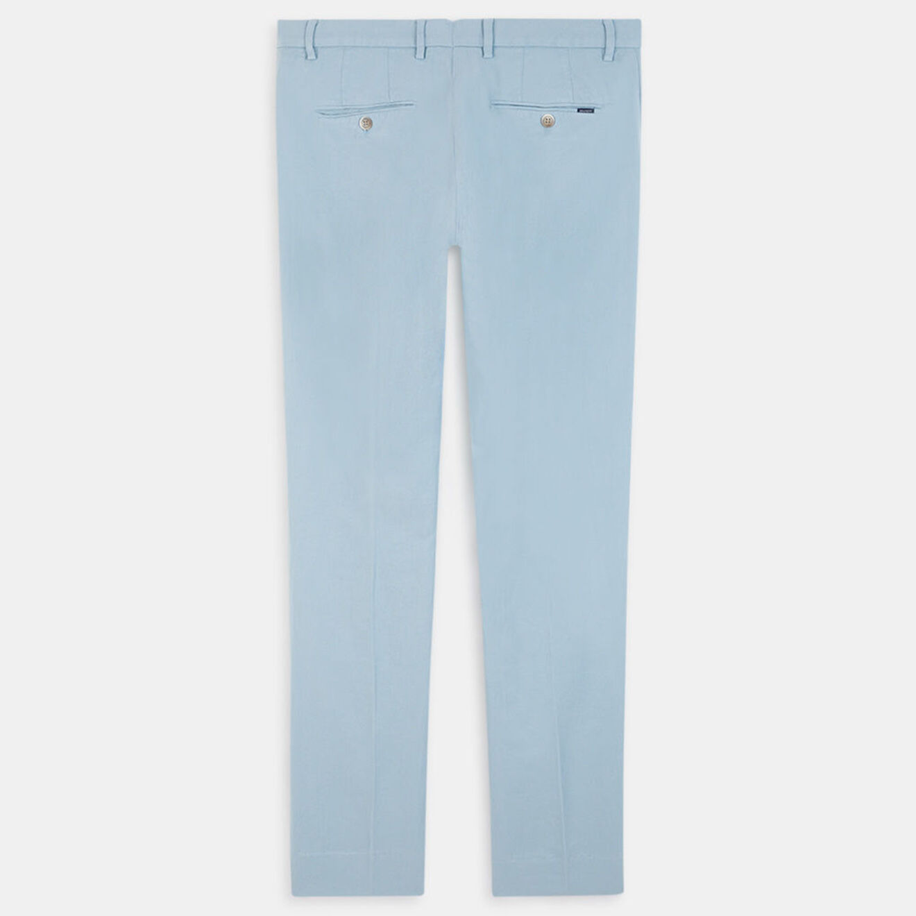 Hackett London Pantalon en Lin mélangé Chino Slim Fit bleu clair