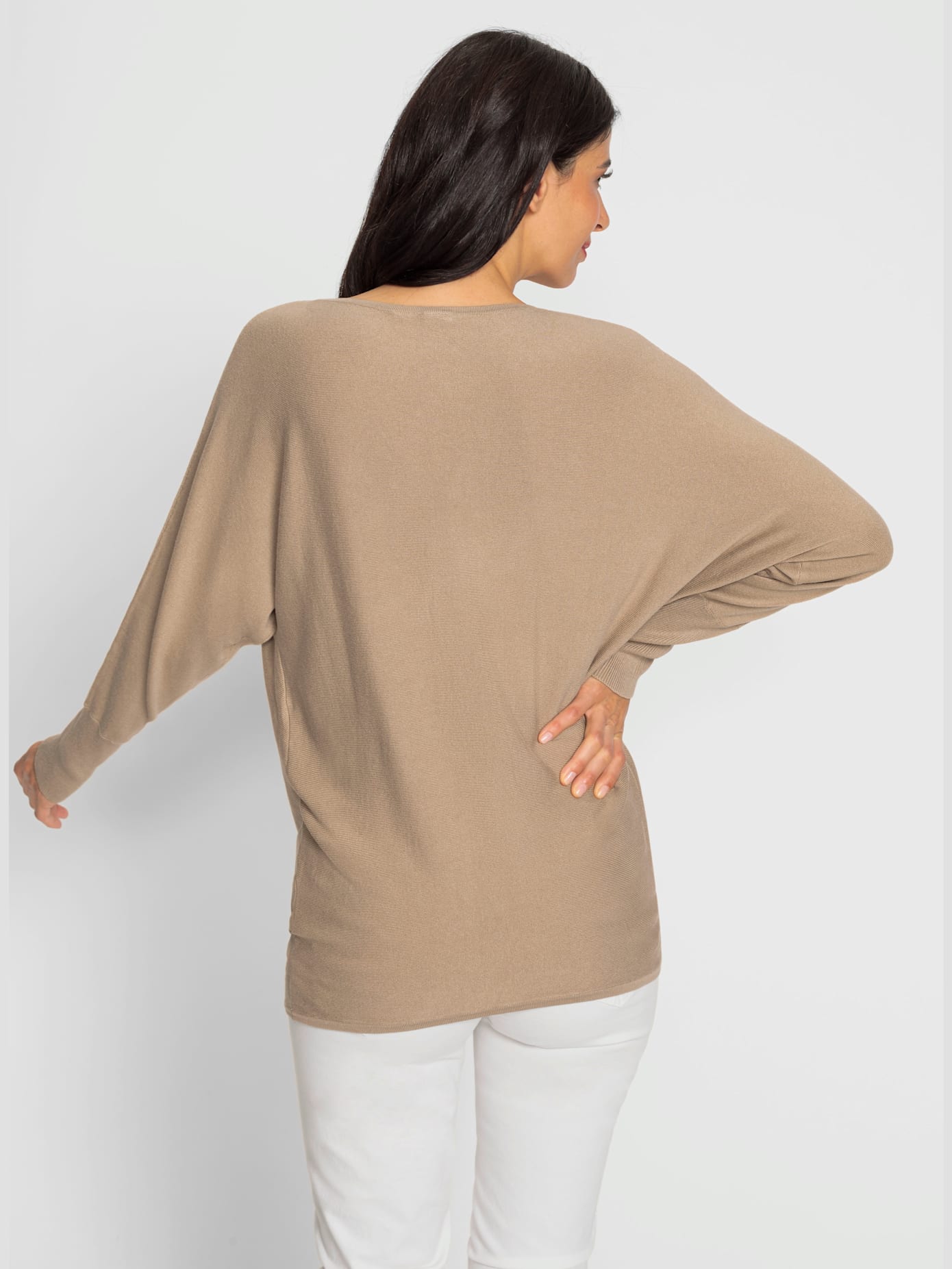 Pull encolure en u féminine