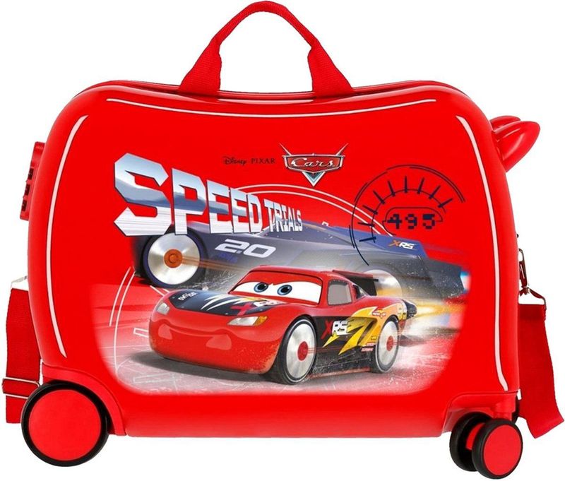 Cars - Speed Trails - Rolling Suitcase - Rood - Handbagage Formaat - Lichtgewicht