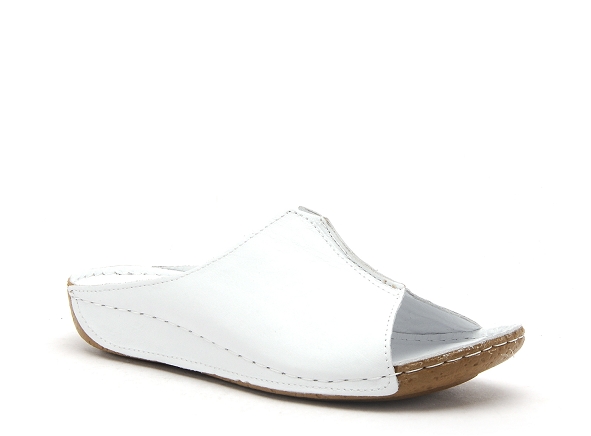Andrea conti mules et sabots plats femme 0027423 blanc
