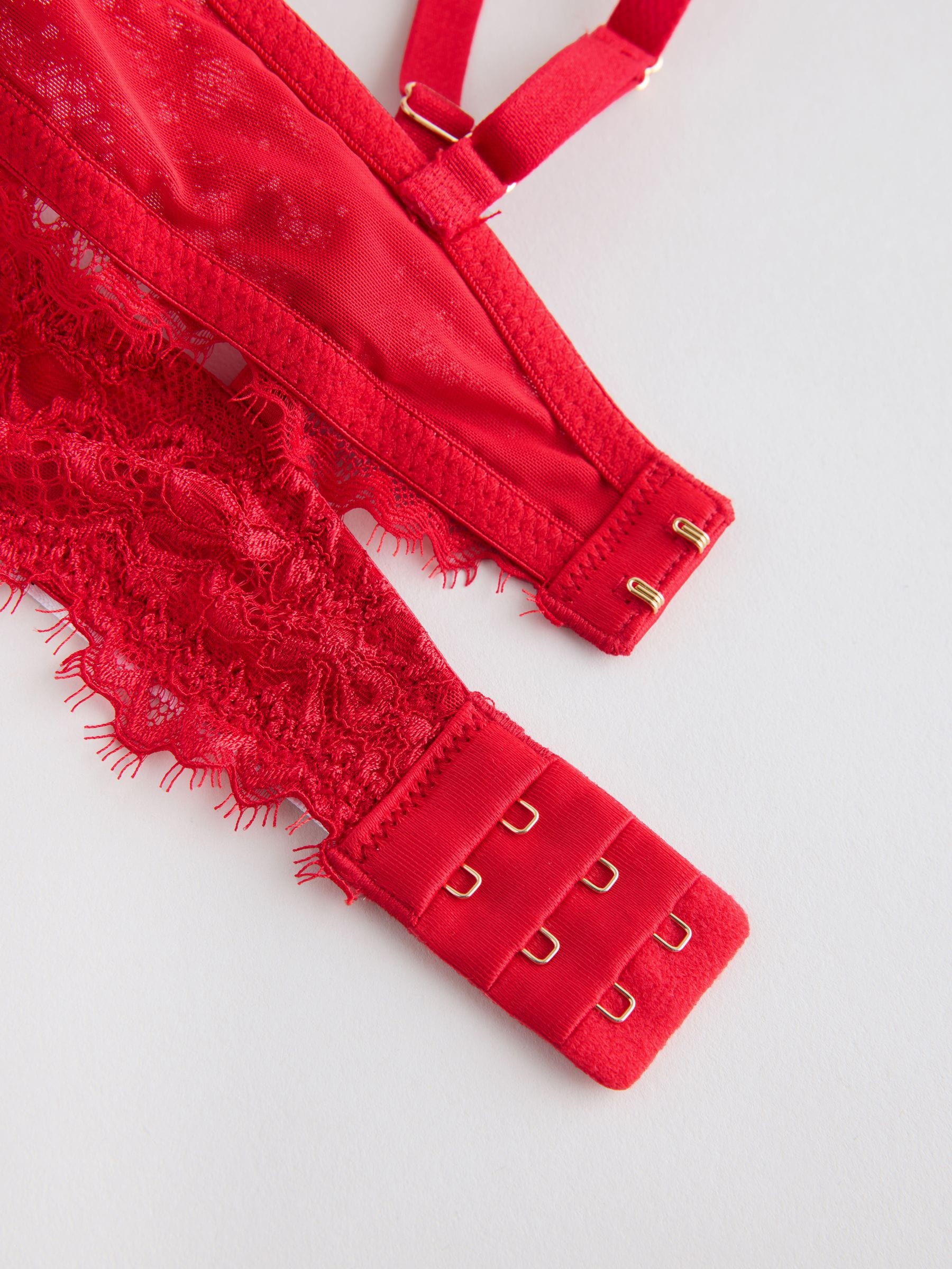 Rood - A-E Lace Bra