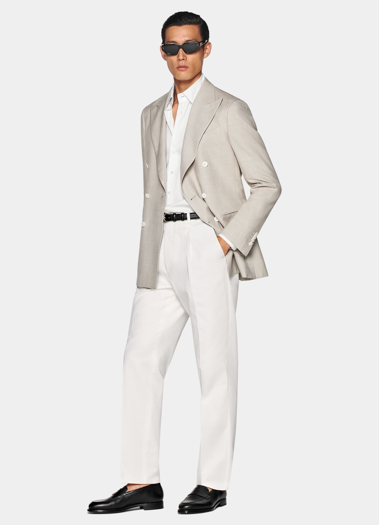 Blazer Havana coupe Tailored taupe clair