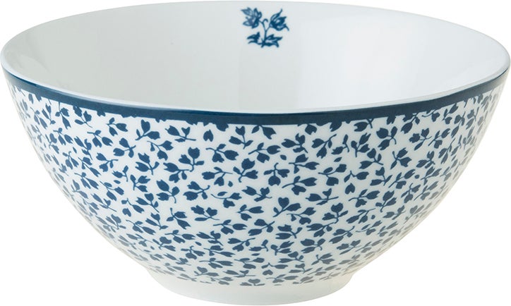 Laura Ashley schaal Floris blauw D 13 H 6 cm