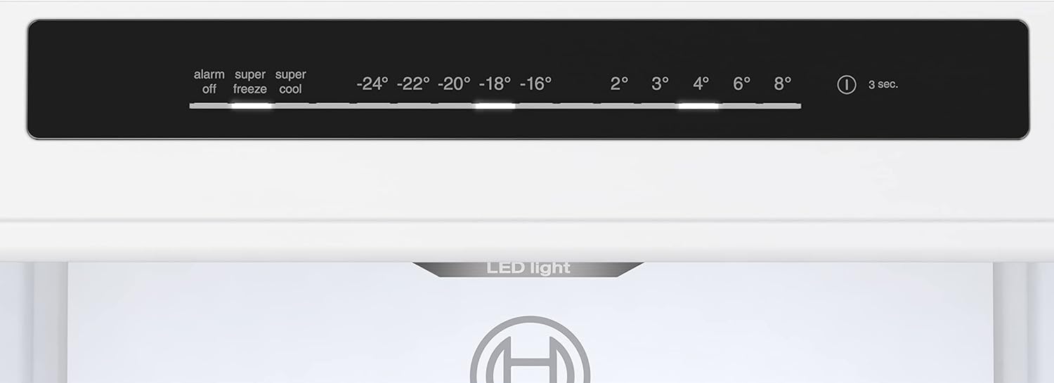 Réfrigérateur combiné autoportant Bosch KGN36VLDT série 4, 321 L