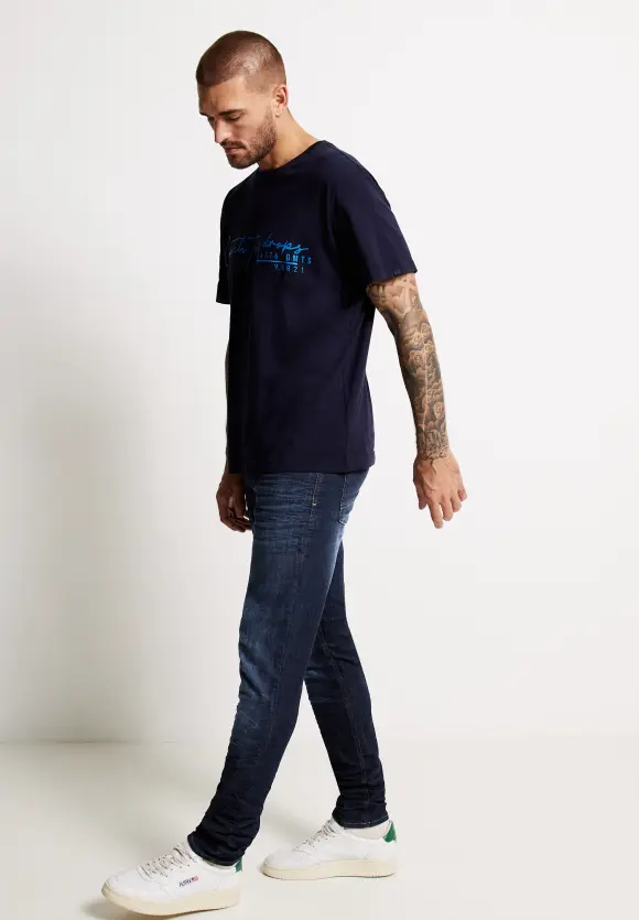 Slim Fit rinsed Jeans - dark blue rinsed wash