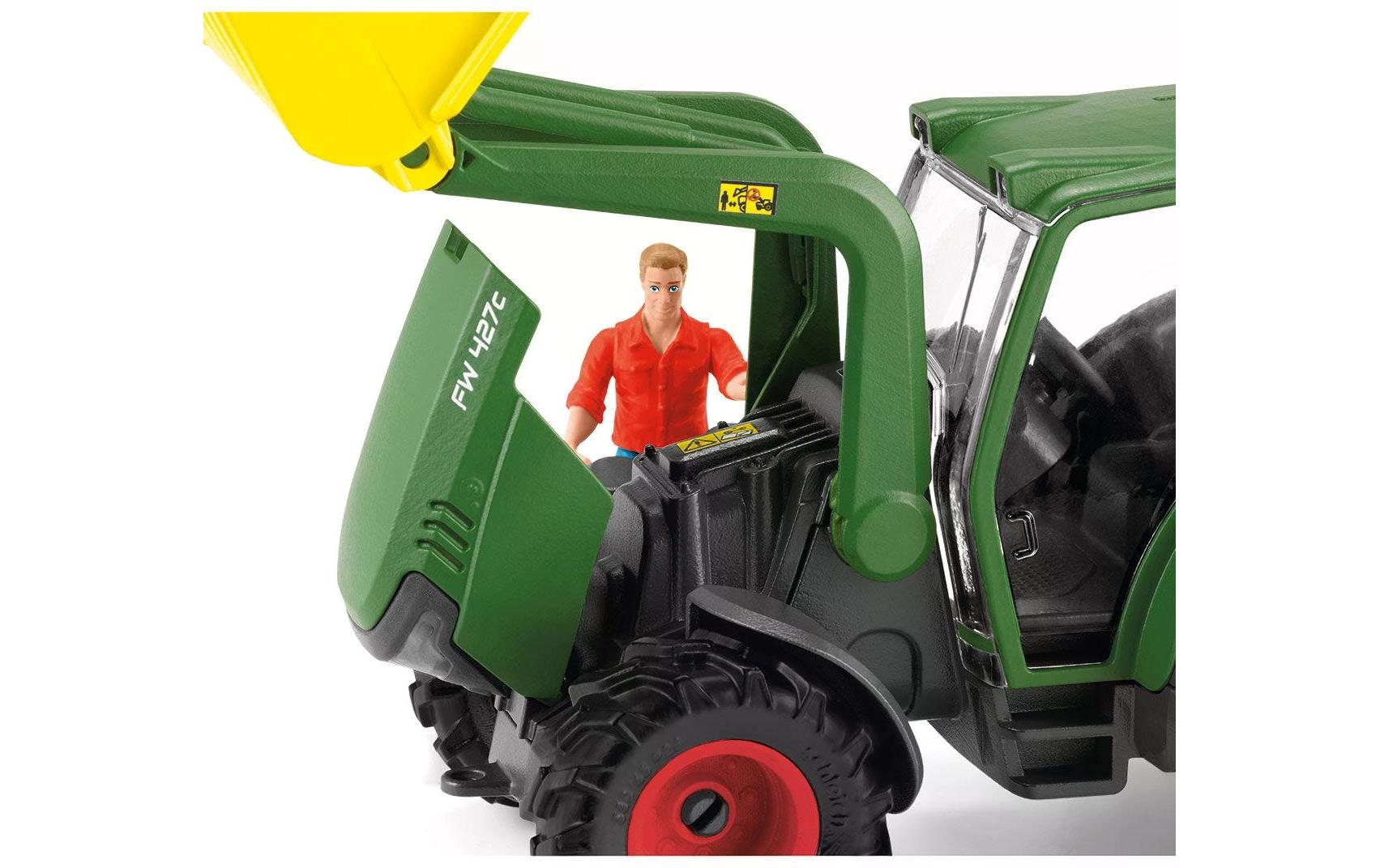 Spielfigurenset Farm World Traktor mit AnhängerTraktor-Spielset