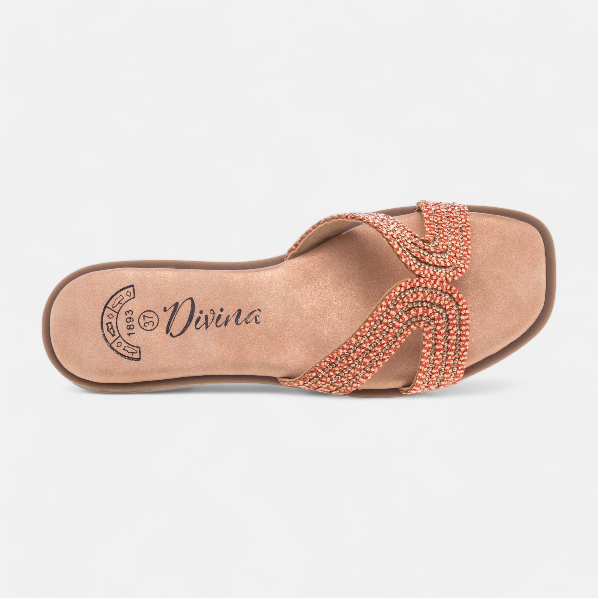 Mules Femme corail
