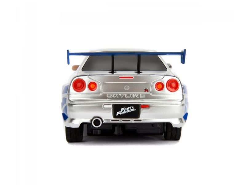 Jada Toys Nissan Skyline GTR Fast & Furious RTR, 1:24 Ferngesteuertes Auto aus Fast & Furious «Brian's Nissan Skyline R34 GTR»