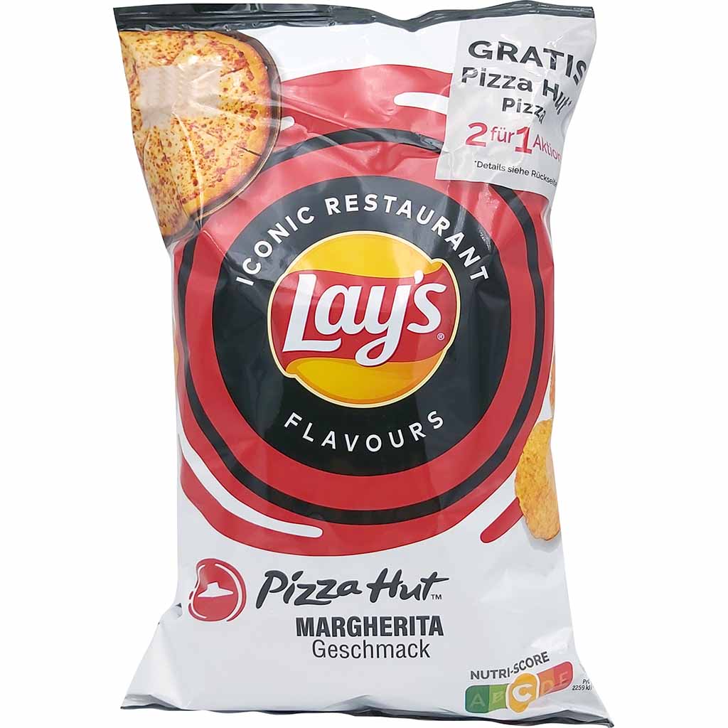 Lays Kartoffelchips Pizza Hut Margherita 150g MHD:27.4.25