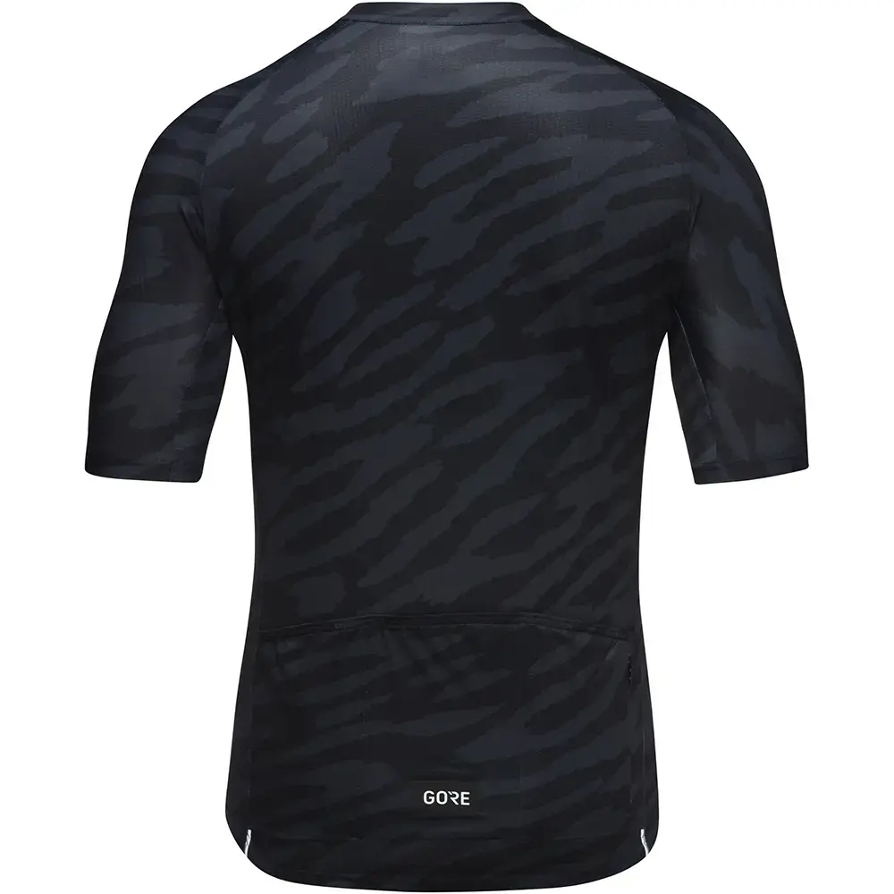 GORE Wear Spirit Organic Camo Fietsshirt Korte Mouwen Zwart Heren