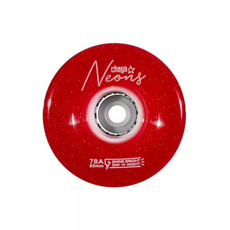 Roues roller CHAYA Neon LED Red