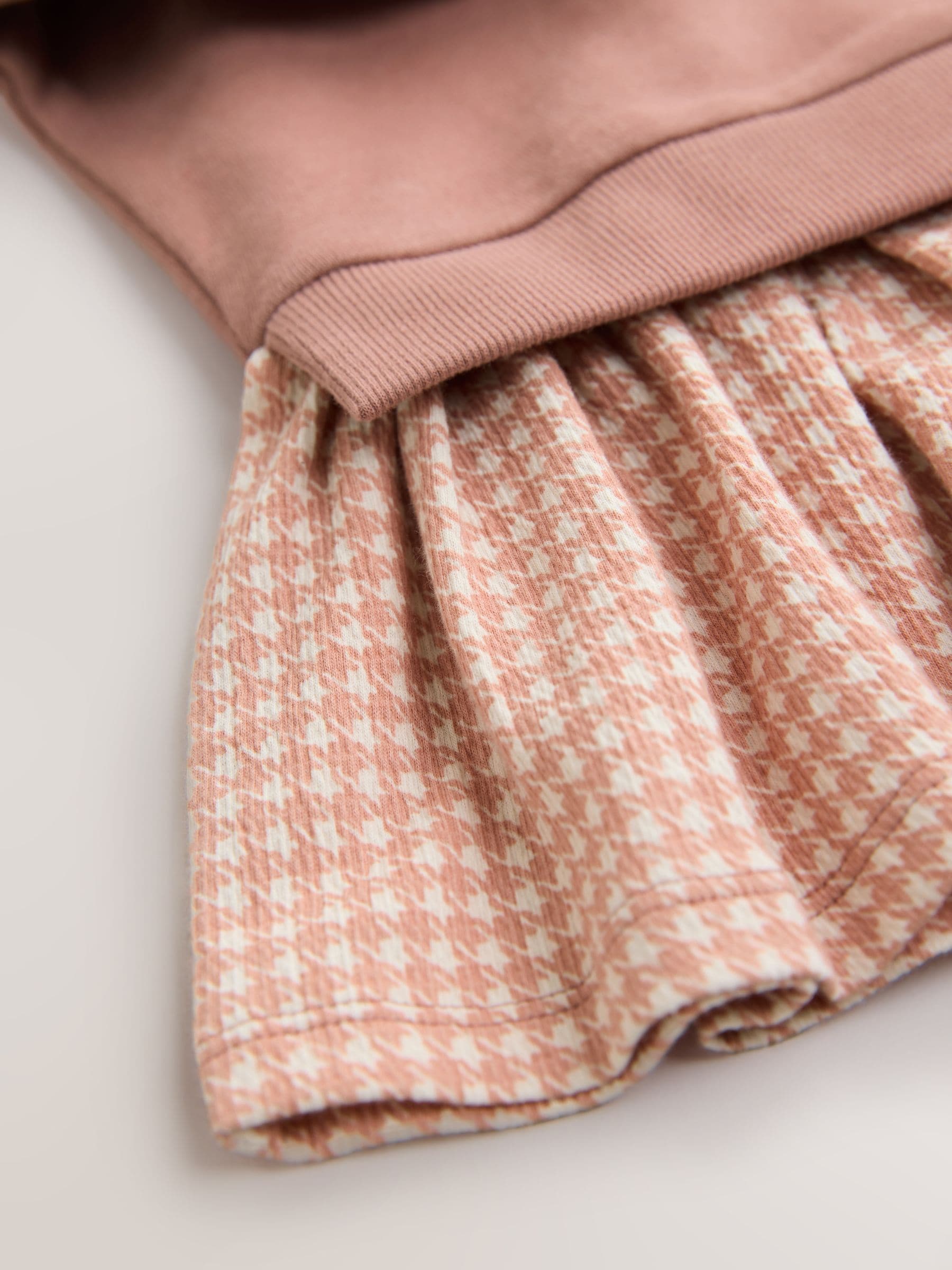 Neutral Panda - Sweaterjurk met ruit (3mnd-7jr)