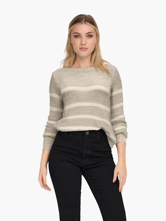 ONLY Strickpullover Taupe