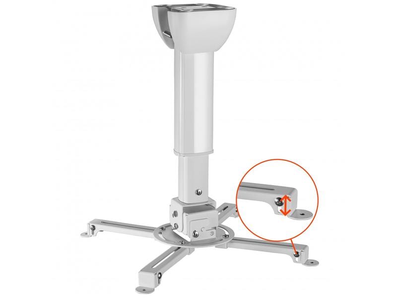 Celexon Deckenhalterung MultiCel 4060 Pro Weiss Beamer Deckenhalterung universal