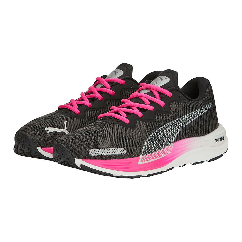 Puma VELOCITY NITRO 2 FADE - Chaussures Running Femme puma black/ravish/puma silver