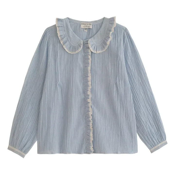 Emile et Ida Blouse Zobida Rayures - Collection Femme | Bleu