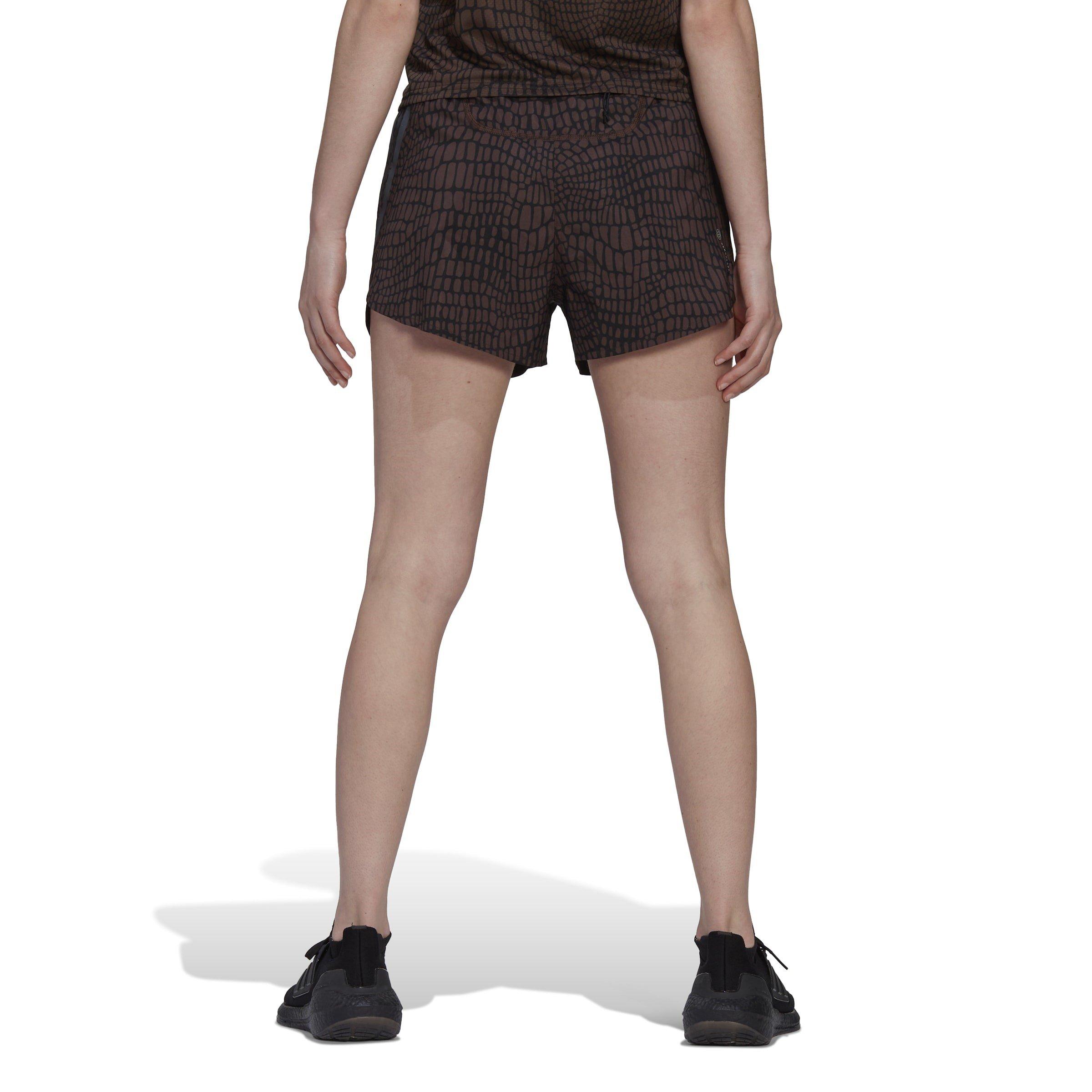 adidas Run Icons 3 Stripes Crocodile Print Running Shorts Mens