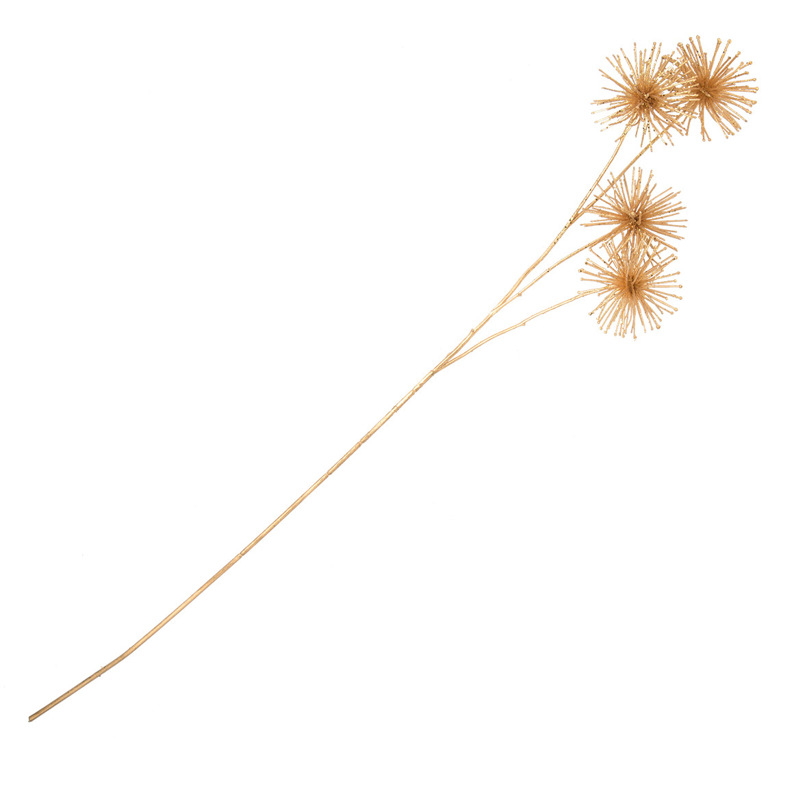Kunstblume glitzernd gold