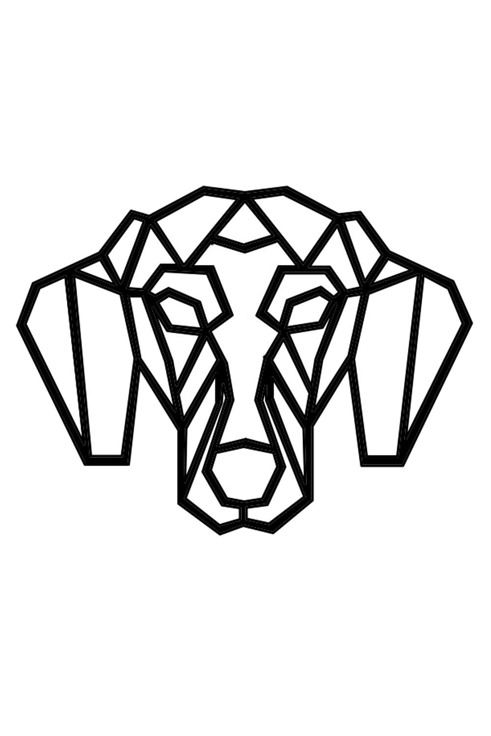 Silhueta decorativa de um cão Dachshund preto.