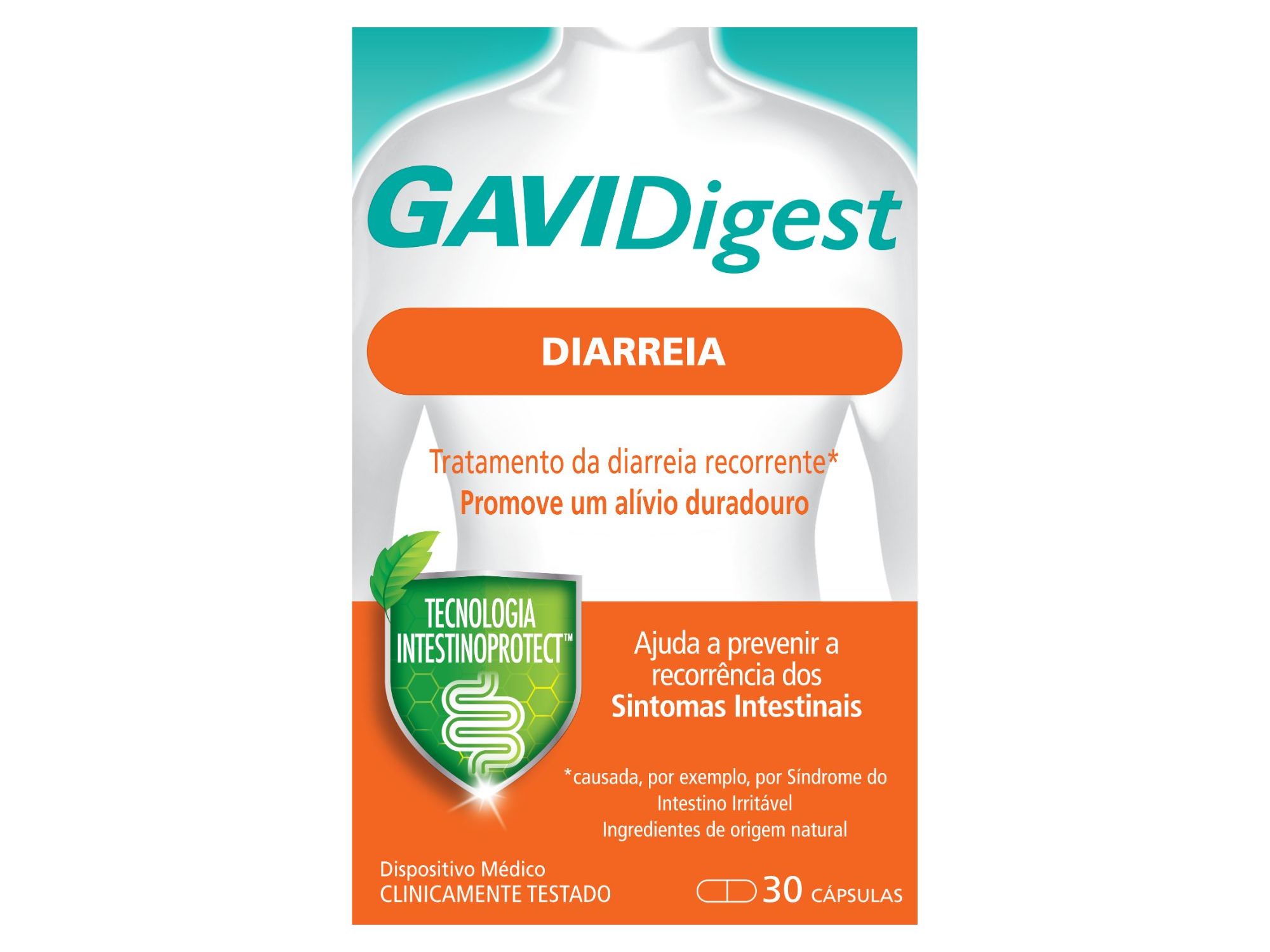 CÁPSULAS GAVIDIGEST DIARREIA DM 30 CPS