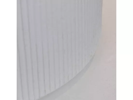 Brasero de jardin cheminée au bioéthanol pour intérieur et extérieur MODIGLIANI Blanc Perle d.36 x h56