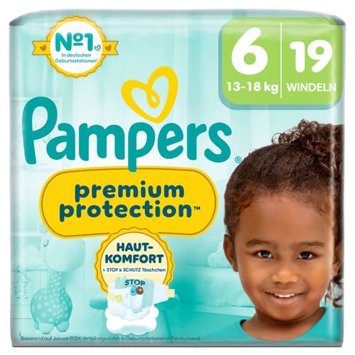 Pampers Premium Protection Windeln Gr.6, Single Pack, 13+kg